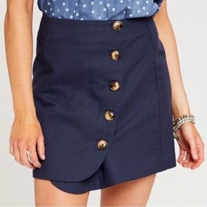 Altar'd State The Lincoln Skirt navy, size medium